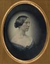 SOUTHWORTH, ALBERT SANDS (1811–1894) & HAWES, JOSIAH (1808–1901) Oversized vignetted daguerreotype portrait of a blue-eyed woman, who i